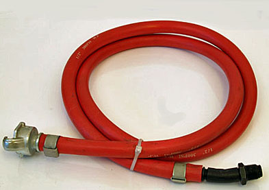 1/2" ID x 6' Hose Whip with Crowsfoot and 3/8" MPT Straight Swivel Fittings